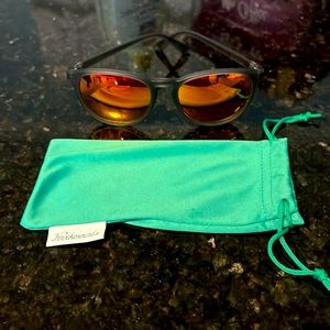 Knockaround Mai Tais gray frame with red/orange lenses